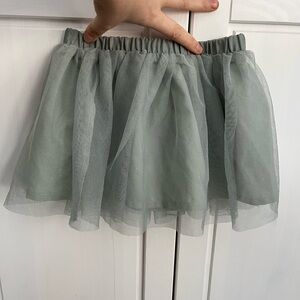H&M Kids Sage Green Tulle Skirt - 2T